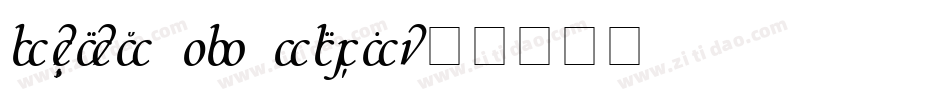 Souvenir BQ Regular字体转换